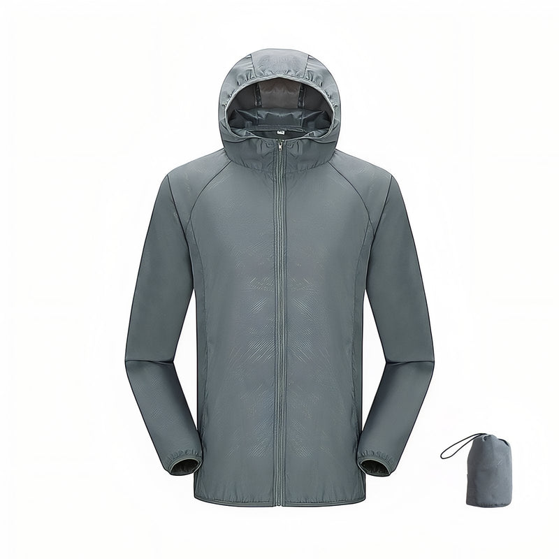 Waterproof Packable Rain Jacket Lightweight Unisex Hiking Windbreaker – product view 20 | Great Lakes Outdoor