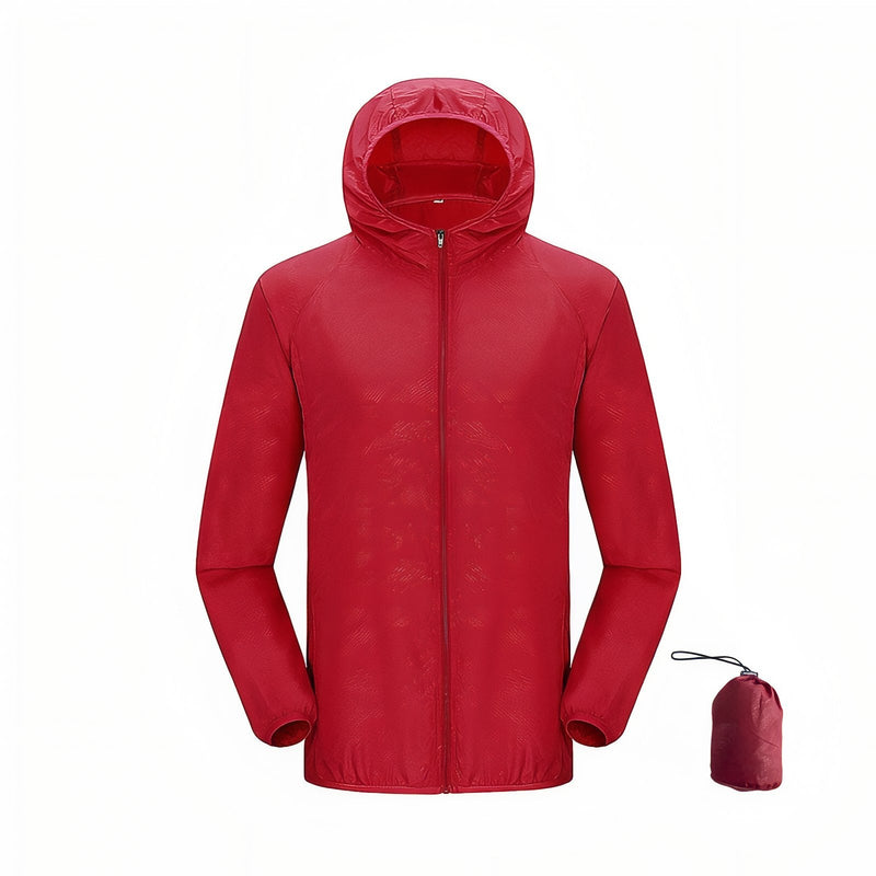 Waterproof Packable Rain Jacket Lightweight Unisex Hiking Windbreaker – product view 21 | Great Lakes Outdoor
