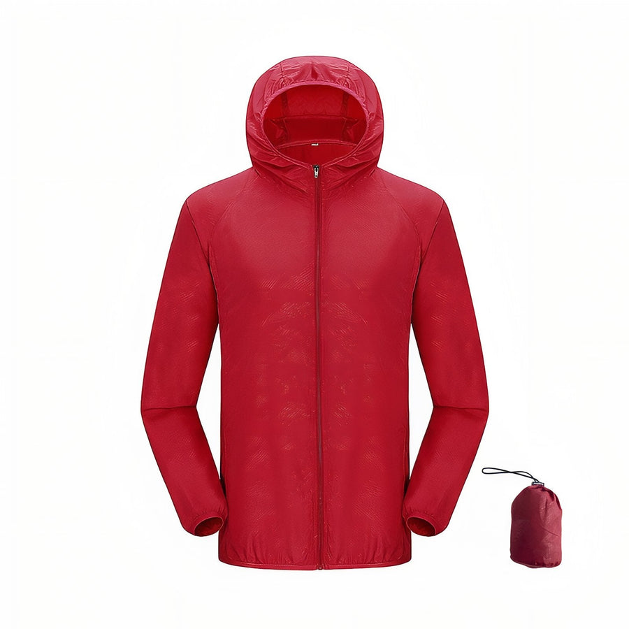 Waterproof Packable Rain Jacket Lightweight Unisex Hiking Windbreaker – product view 21 | Great Lakes Outdoor