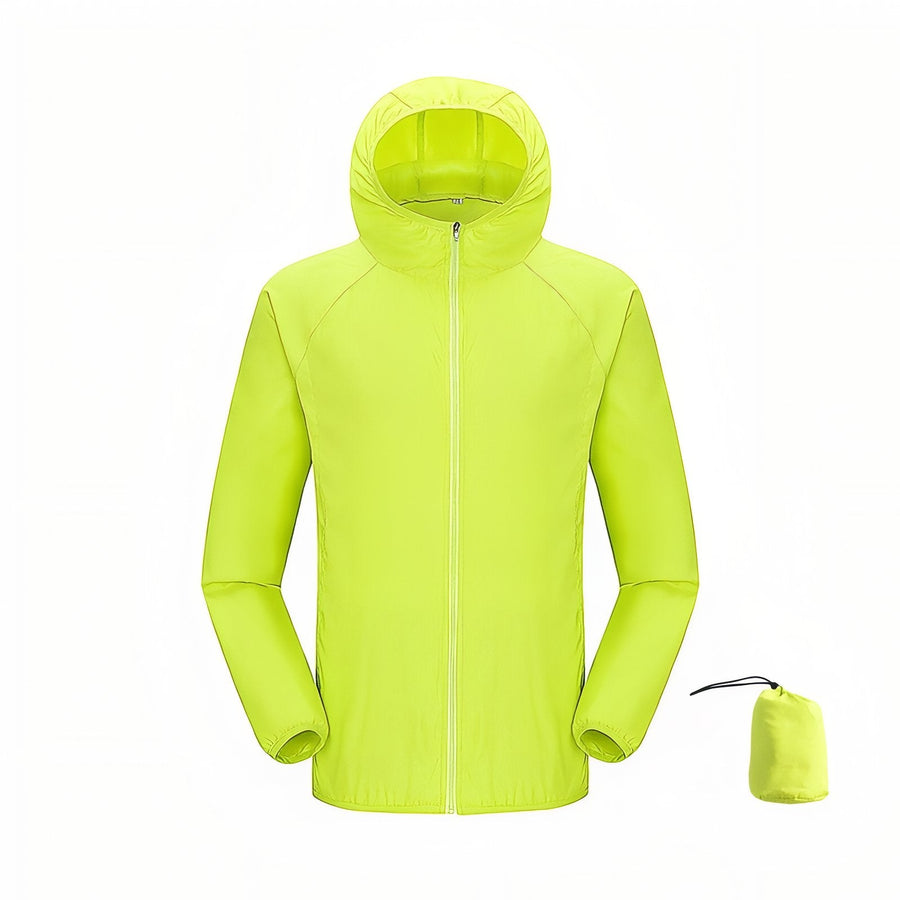 Waterproof Packable Rain Jacket Lightweight Unisex Hiking Windbreaker – product view 22 | Great Lakes Outdoor