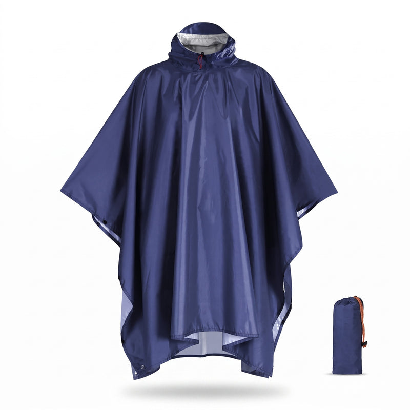 Waterproof Rain Poncho 3 In 1 Tarp Shelter Groundsheet Hooded Cape, product photo 6