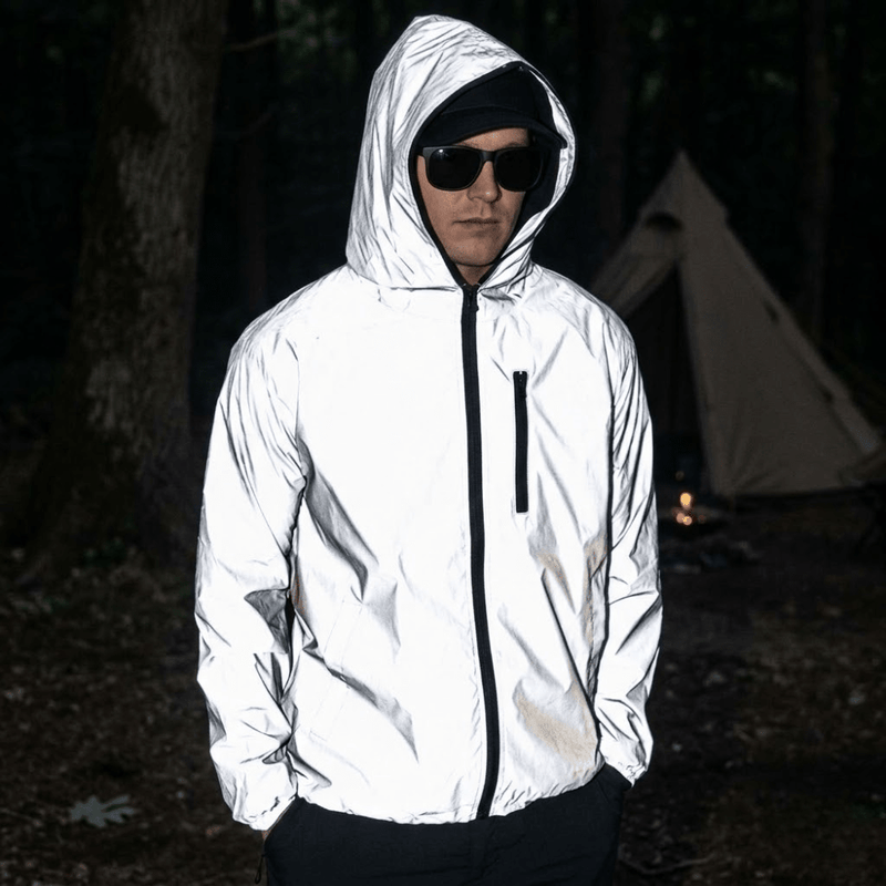 Waterproof Reflective Outdoor Jacket Unisex Hiking and Cycling Shell – product view 3 | Great Lakes Outdoor