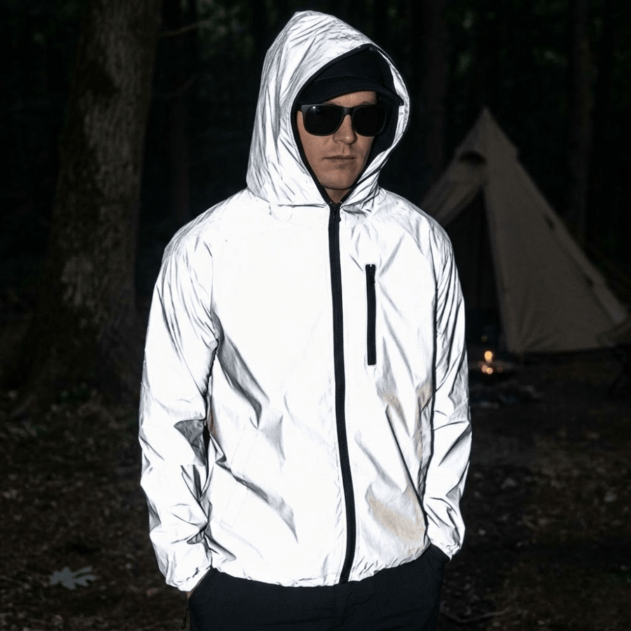 Waterproof Reflective Outdoor Jacket Unisex Hiking and Cycling Shell – product view 3 | Great Lakes Outdoor