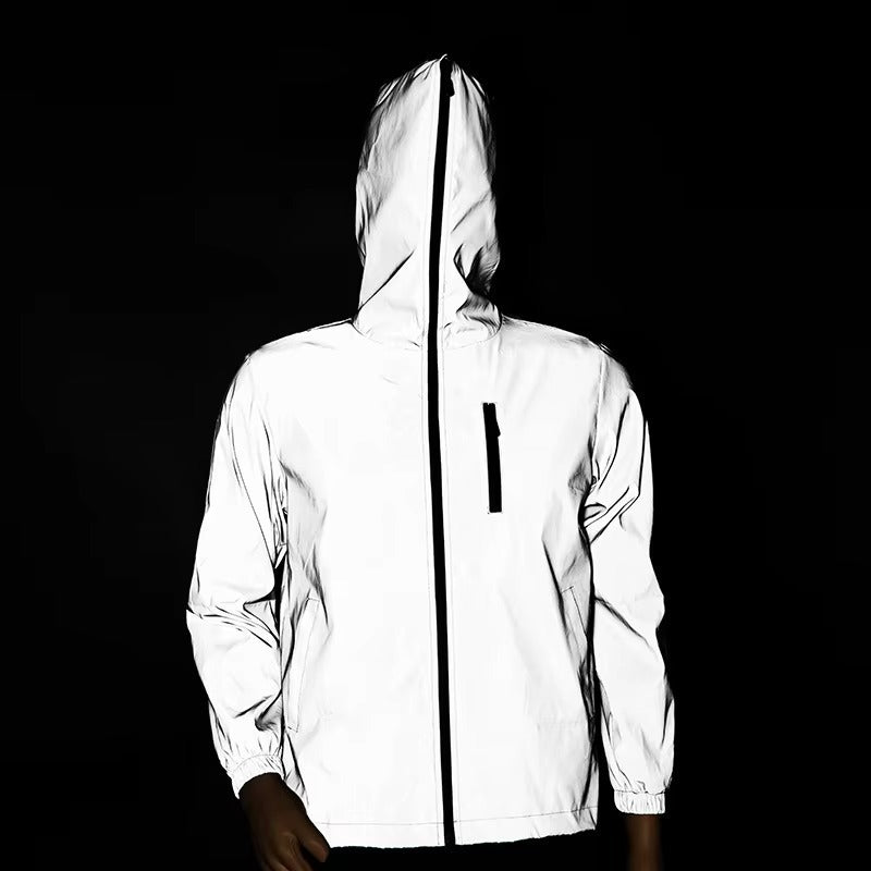 Waterproof Reflective Outdoor Jacket Unisex Hiking and Cycling Shell – product view 6 | Great Lakes Outdoor