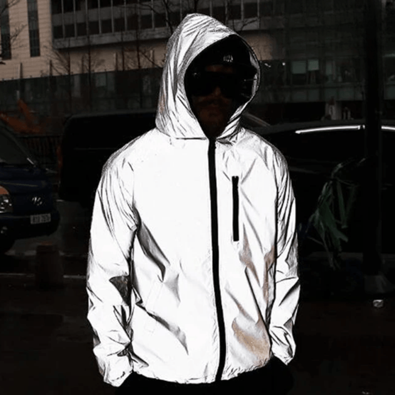Waterproof Reflective Outdoor Jacket Unisex Hiking and Cycling Shell – product view 7 | Great Lakes Outdoor
