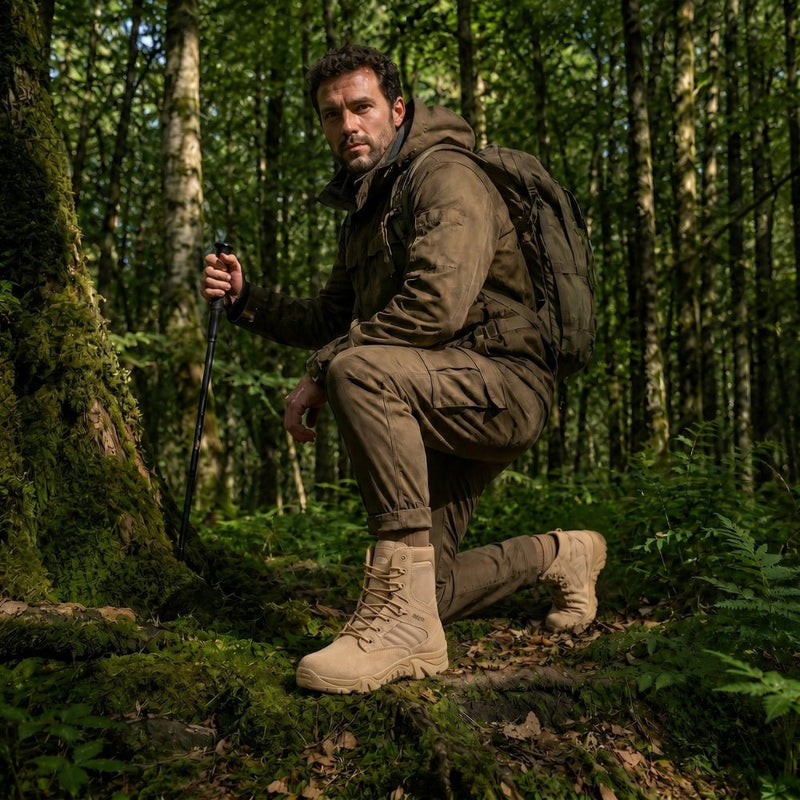 Waterproof Tactical Shoes Lightweight Slip Resistant Hiking Boots – product view 3 | Great Lakes Outdoor