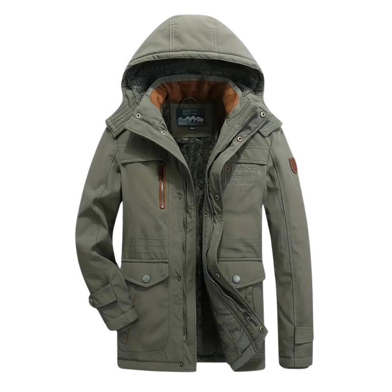 Waterproof Windproof Lined Outdoor Jacket Warm Winter Coat – product view 3 | Great Lakes Outdoor