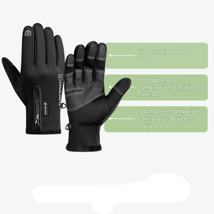 Waterproof Winter Gloves Touchscreen Compatible Warm Outdoor Gloves – product view 4 | Great Lakes Outdoor