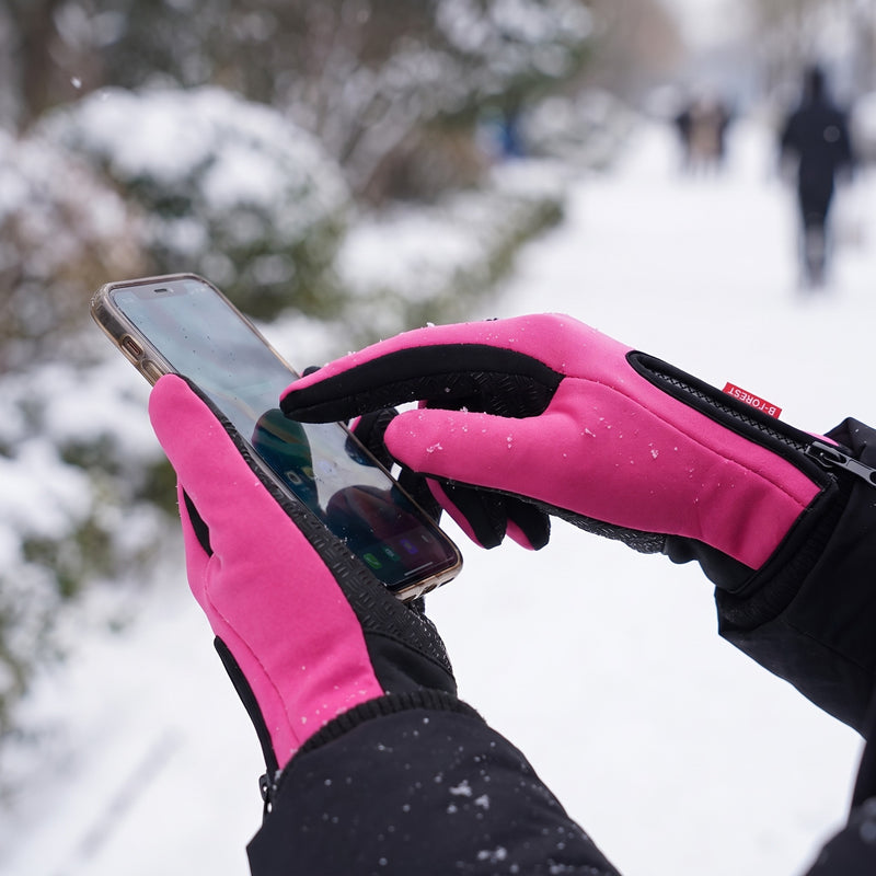 Waterproof Winter Gloves Touchscreen Fleece Lined Windproof Mittens, product photo 5