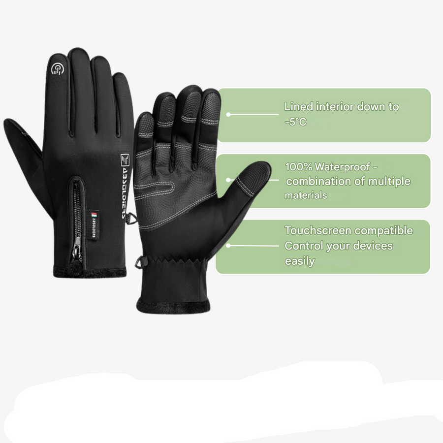 Waterproof Winter Gloves Touchscreen Warm Non Slip Outdoor Gloves – product view 4 | Great Lakes Outdoor