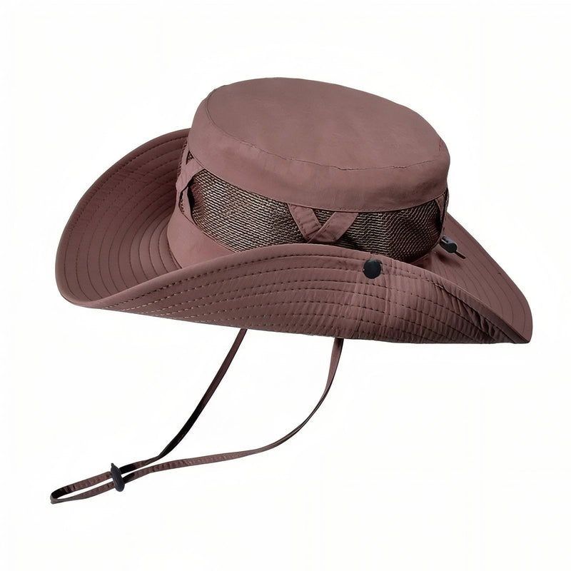 Wide Brim Hiking Hat Ventilated Sun Protection Trail Cap – product view 15 | Great Lakes Outdoor