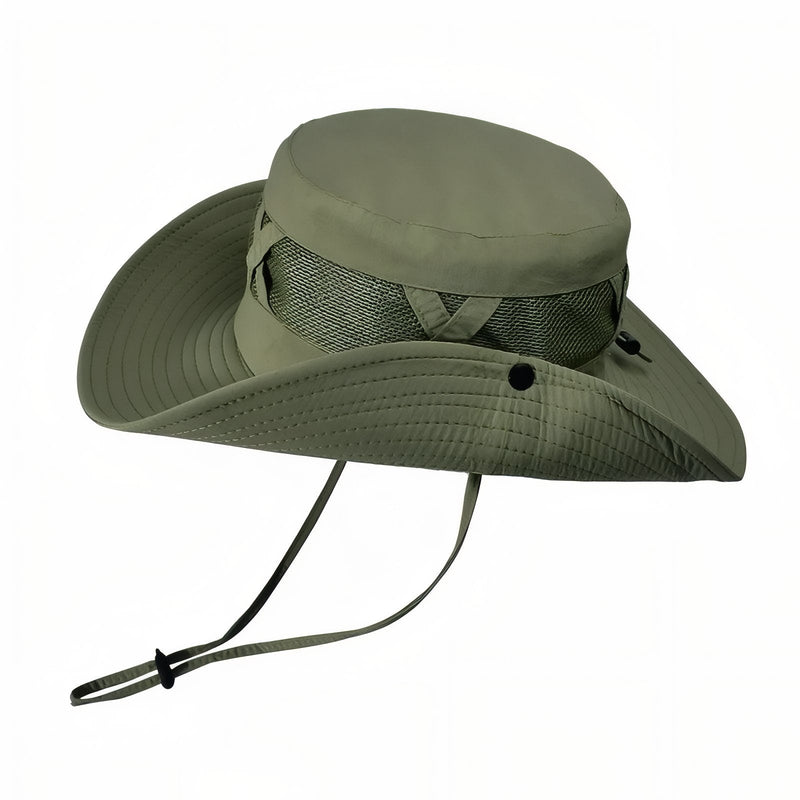 Wide Brim Hiking Hat Ventilated Sun Protection Trail Cap – product view 17 | Great Lakes Outdoor