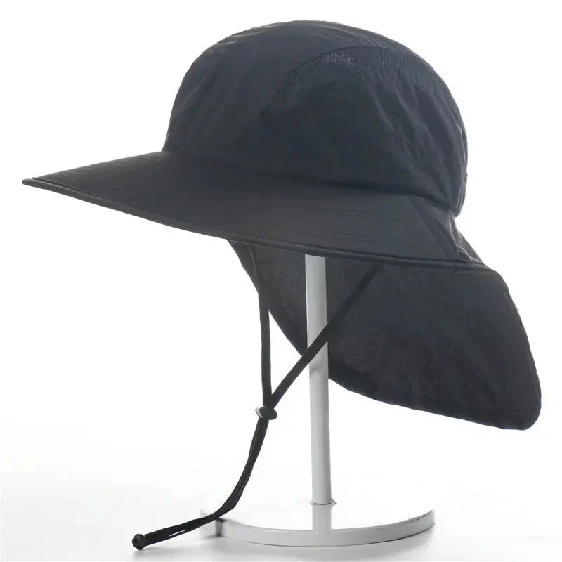 Wide Brim Sun Hat Neck Flap UV Protection Lightweight Outdoor Hat – product view 5 | Great Lakes Outdoor