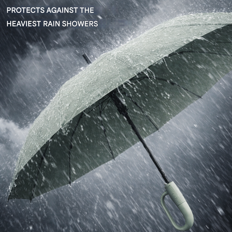 Windproof Automatic Folding Umbrella Compact Storm Protection – product view 5 | Great Lakes Outdoor