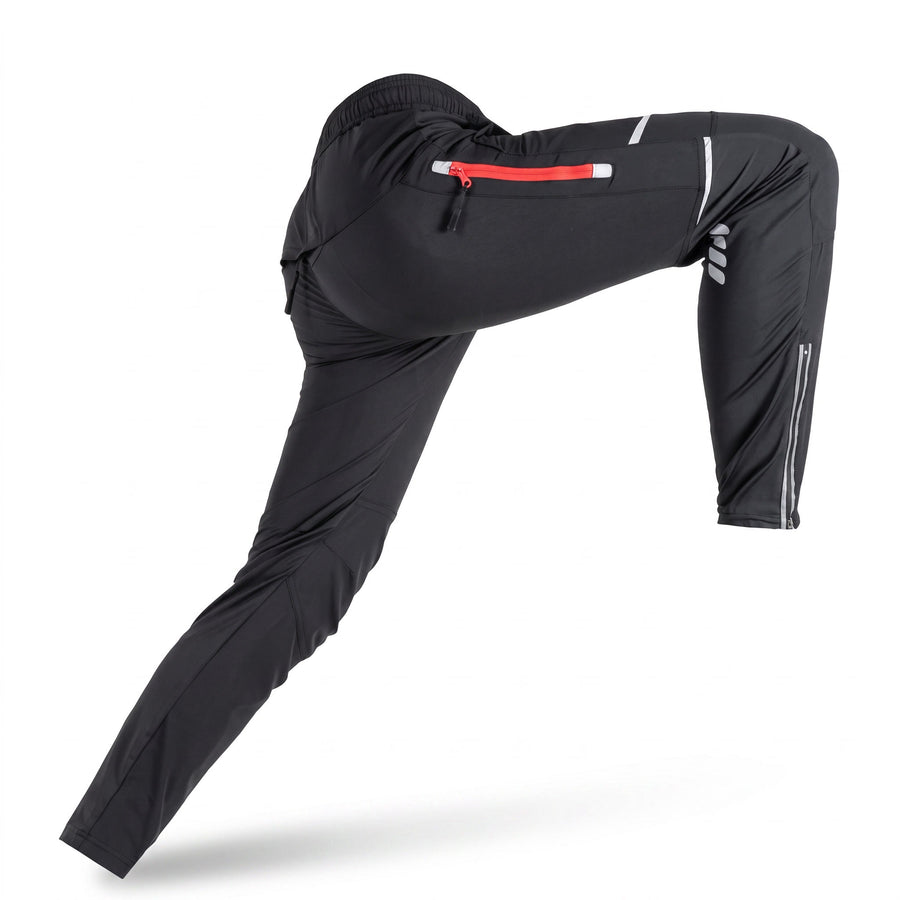 Windproof Cycling Pants Breathable UPF 50 Reflective Bike Trousers, product photo 1