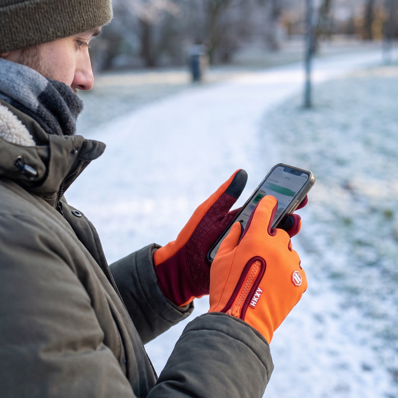 Windproof Touchscreen Gloves Full Finger Unisex Outdoor Hand Wear, product photo 5