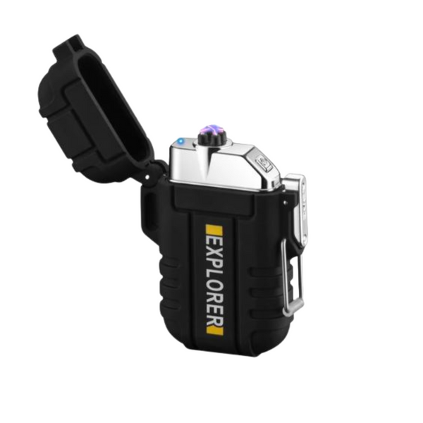 Windproof Waterproof Electric Lighter USB Rechargeable Survival Lighter
