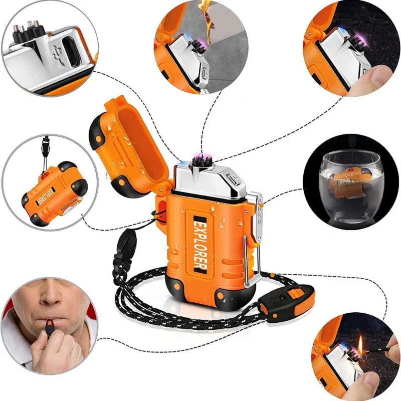 Windproof Waterproof Electric Lighter USB Rechargeable Survival Lighter – product view 12 | Great Lakes Outdoor