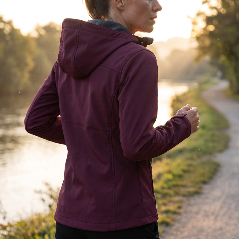 Women's Athletic Windproof Jacket Hooded Breathable Running, product photo 3