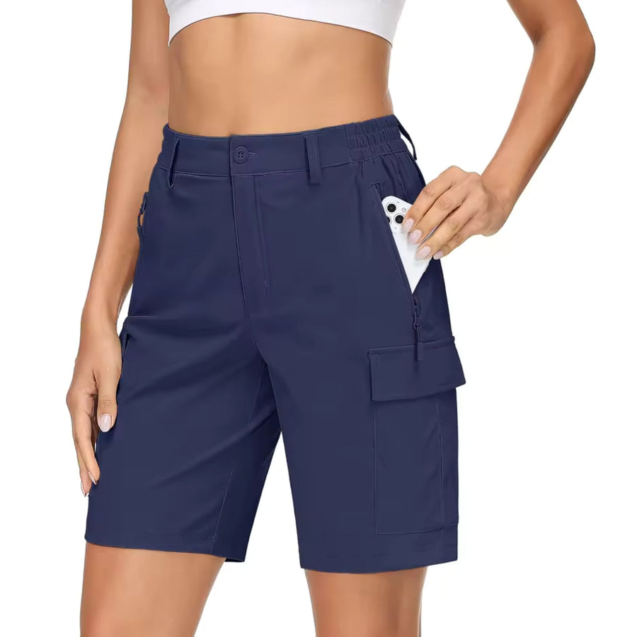 Women's Cargo Hiking Shorts Lightweight Quick-Dry Outdoor Trekking Shorts – product view 13 | Great Lakes Outdoor