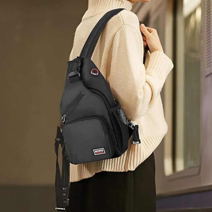 Women’s Crossbody Bag Outdoor Canvas Travel Shoulder Sling Bag – product view 7 | Great Lakes Outdoor
