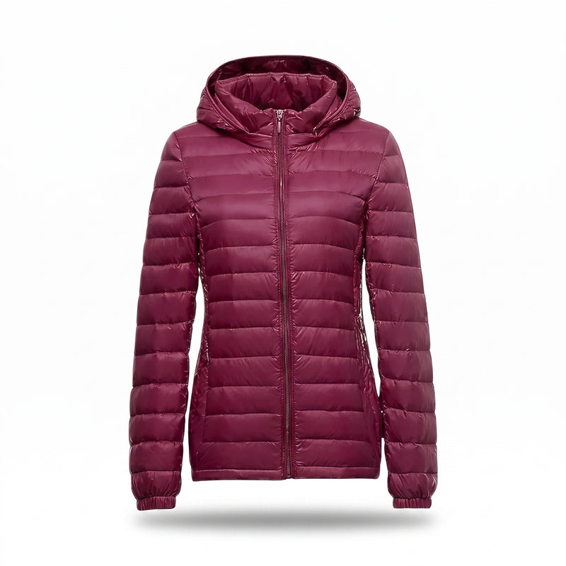 Women’s Down Puffer Jacket 90% White Duck Down Warm Winter Parka, product photo 6