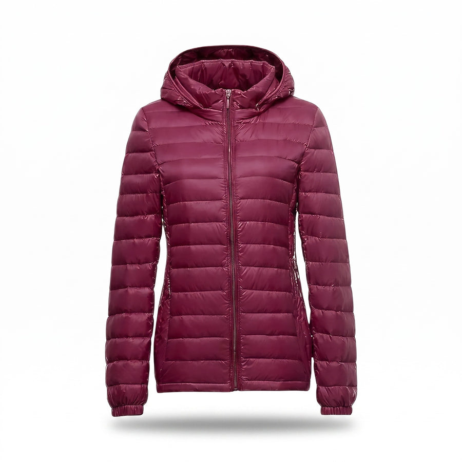 Women’s Down Puffer Jacket 90% White Duck Down Warm Winter Parka, product photo 6