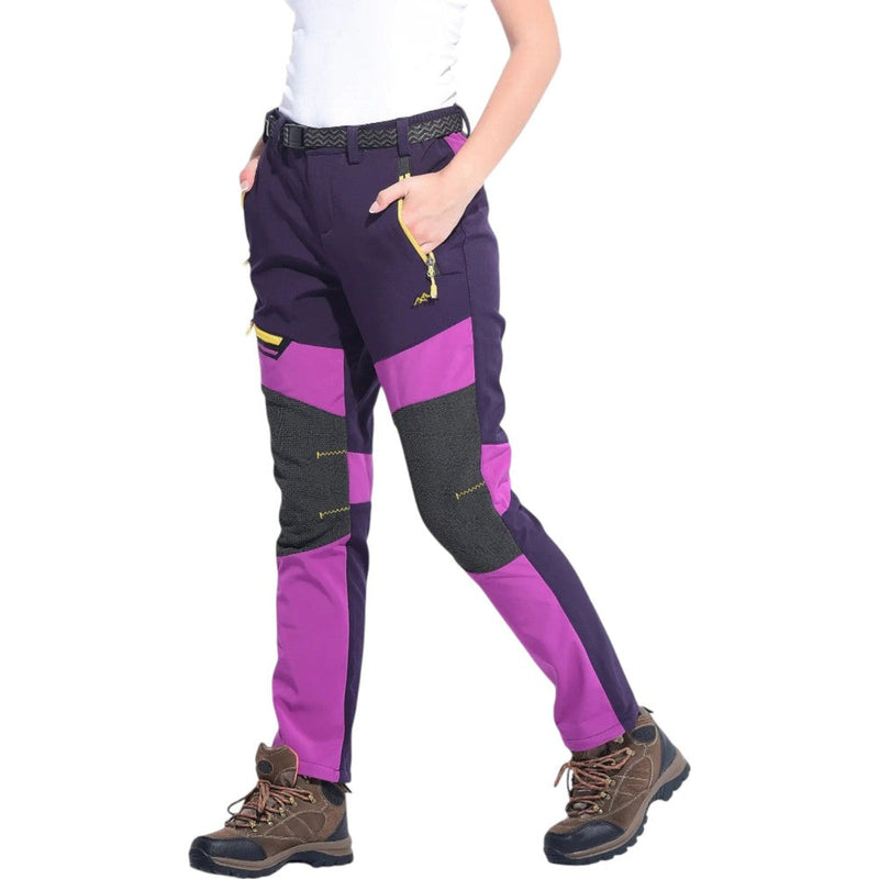 Women's Fleece Lined Hiking Pants Warm Windproof Outdoor Trousers – product view 4 | Great Lakes Outdoor