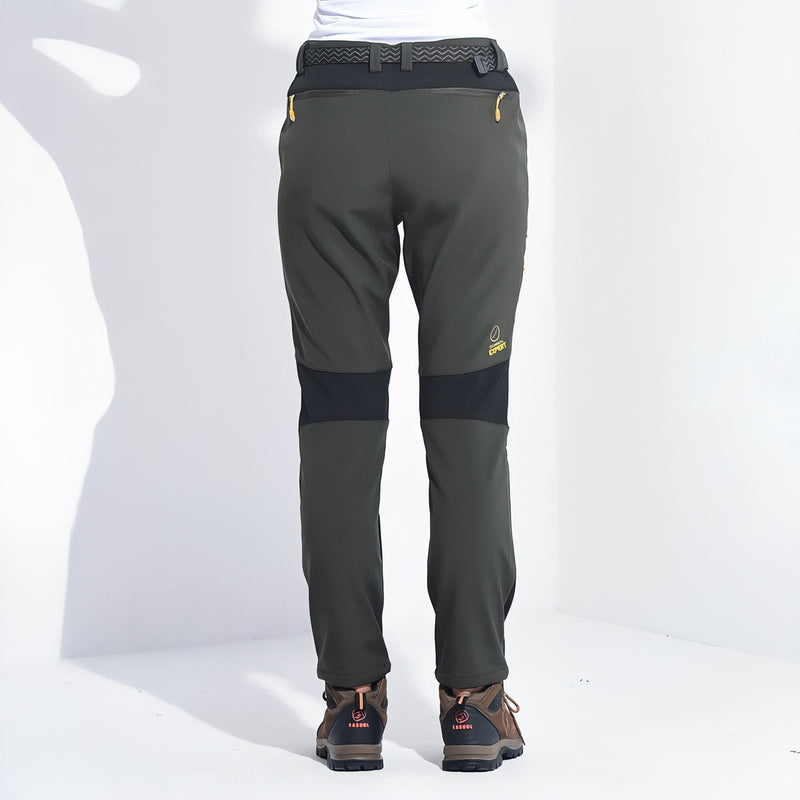 Women's Fleece Lined Hiking Pants Warm Windproof Outdoor Trousers – product view 5 | Great Lakes Outdoor