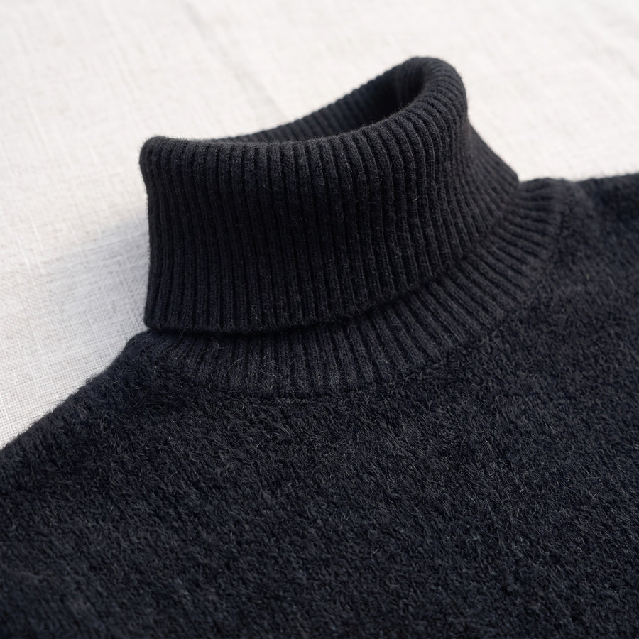 Women's High Neck Sweater Viscose Blend Soft Warm Knit Pullover, product photo 4