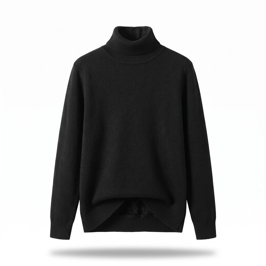 Women's High Neck Sweater Viscose Blend Soft Warm Knit Pullover, product photo 11