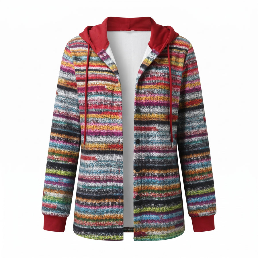 Women's Hooded Plaid Shacket Button Down Shirt Jacket Fall Outerwear, product photo 10