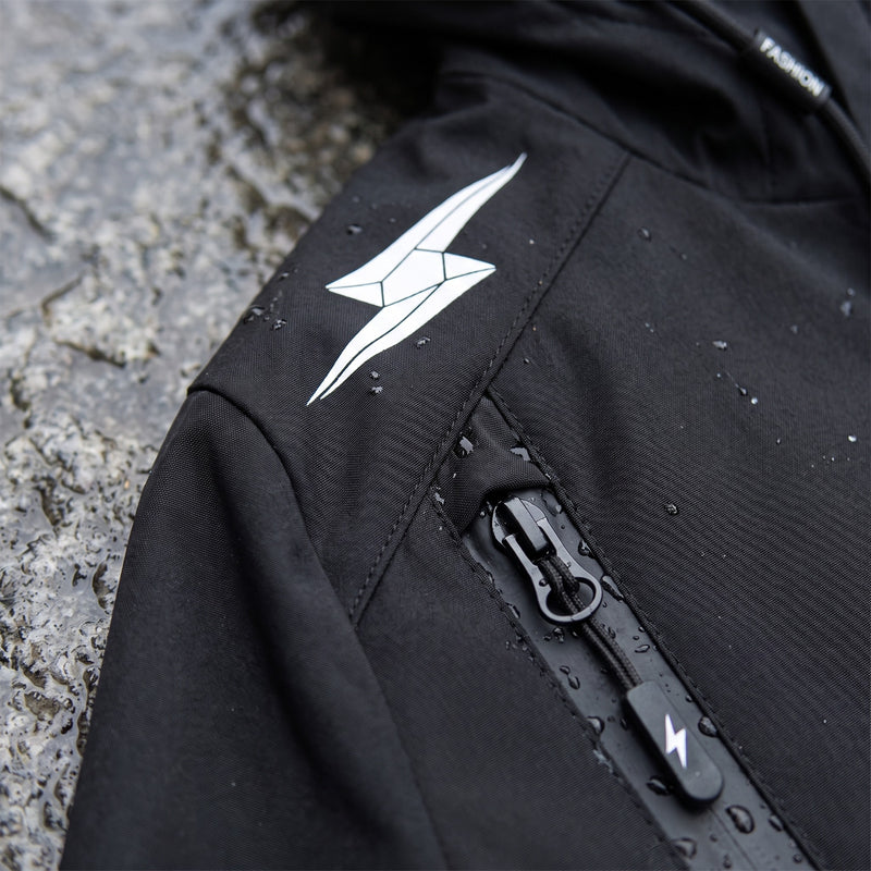 Women's Hooded Windbreaker Geometric Print Loose Breathable, product photo 4