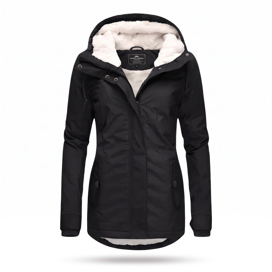 Women's Hooded Winter Parka Sherpa Lined Hood Adjustable Warm Coat, product photo 7