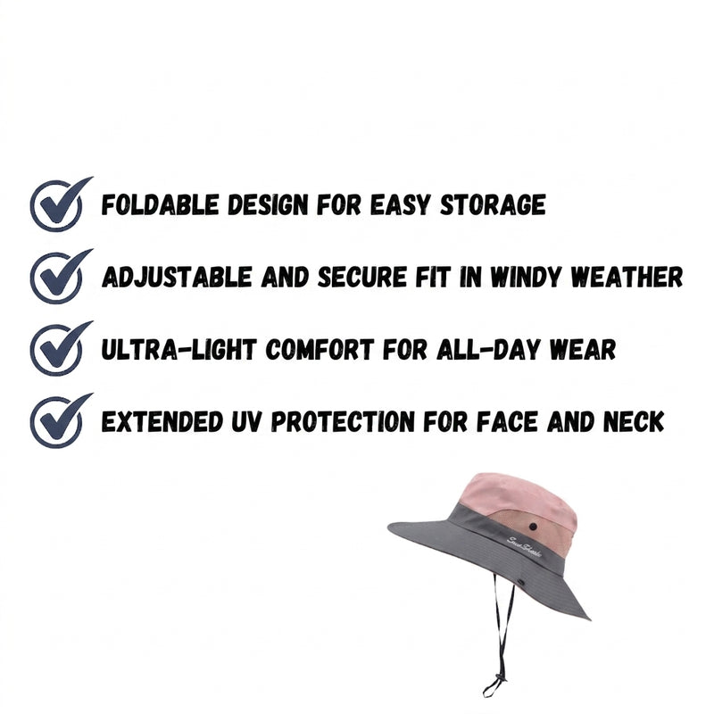 Women's Lightweight UV Protection Hat Breathable Packable Outdoor Sun Cap – product view 3 | Great Lakes Outdoor