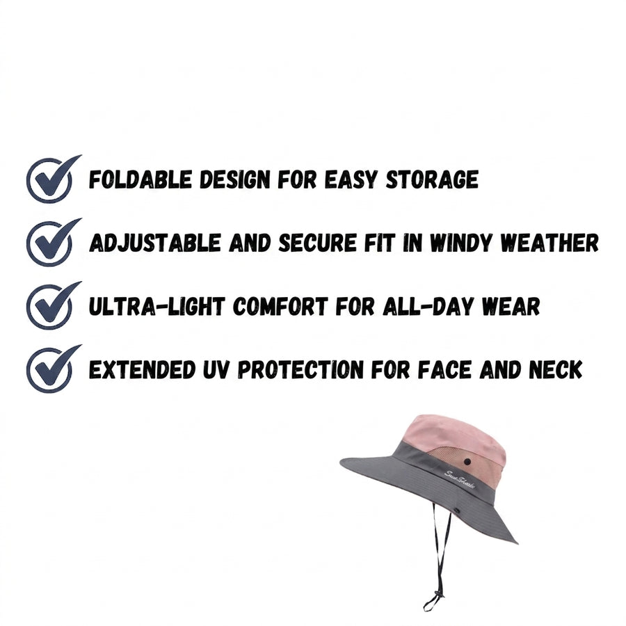 Women's Lightweight UV Protection Hat Breathable Packable Outdoor Sun Cap – product view 3 | Great Lakes Outdoor