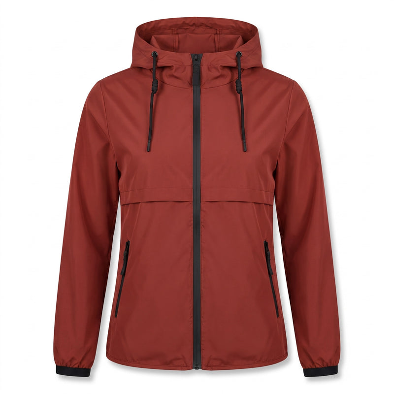Women's Long Windbreaker Hooded Wind and Light Rain Protection, product photo 8
