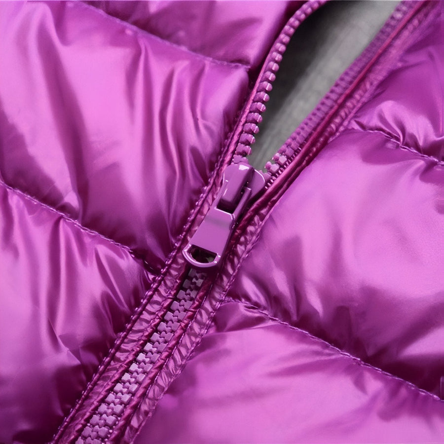 Women's Packable Down Hiking Jacket Lightweight Hooded Outdoor Coat – product view 8 | Great Lakes Outdoor