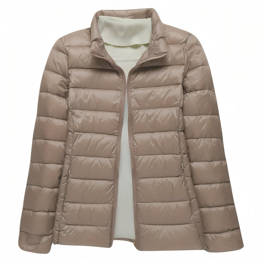 Women's Packable Down Hiking Jacket Lightweight Hooded Outdoor Coat – product view 19 | Great Lakes Outdoor