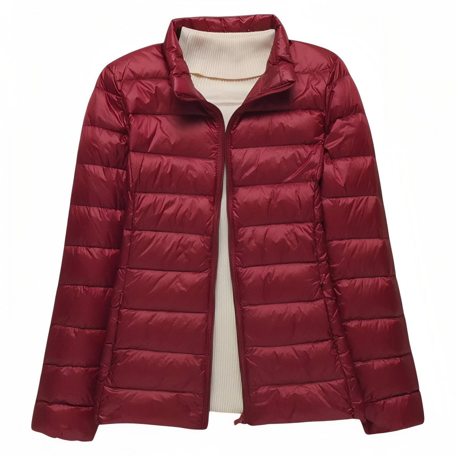 Women's Packable Down Hiking Jacket Lightweight Hooded Outdoor Coat – product view 31 | Great Lakes Outdoor