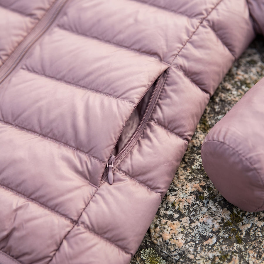 Women's Packable Down Jacket Lightweight Hooded Puffer Coat, product photo 4