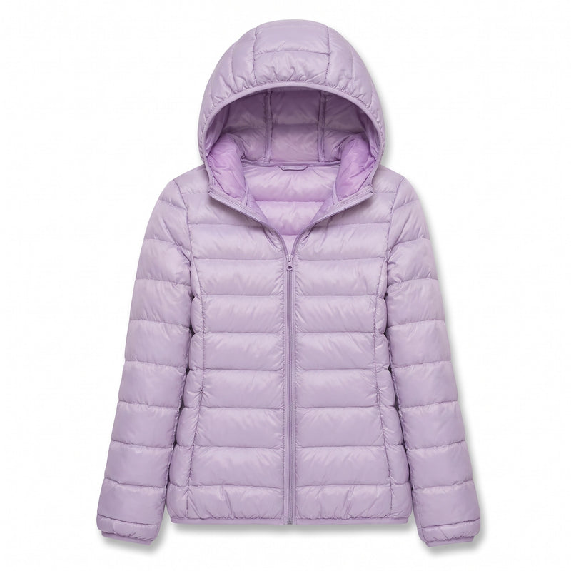 Women's Packable Down Jacket Lightweight Hooded Puffer Coat, product photo 13