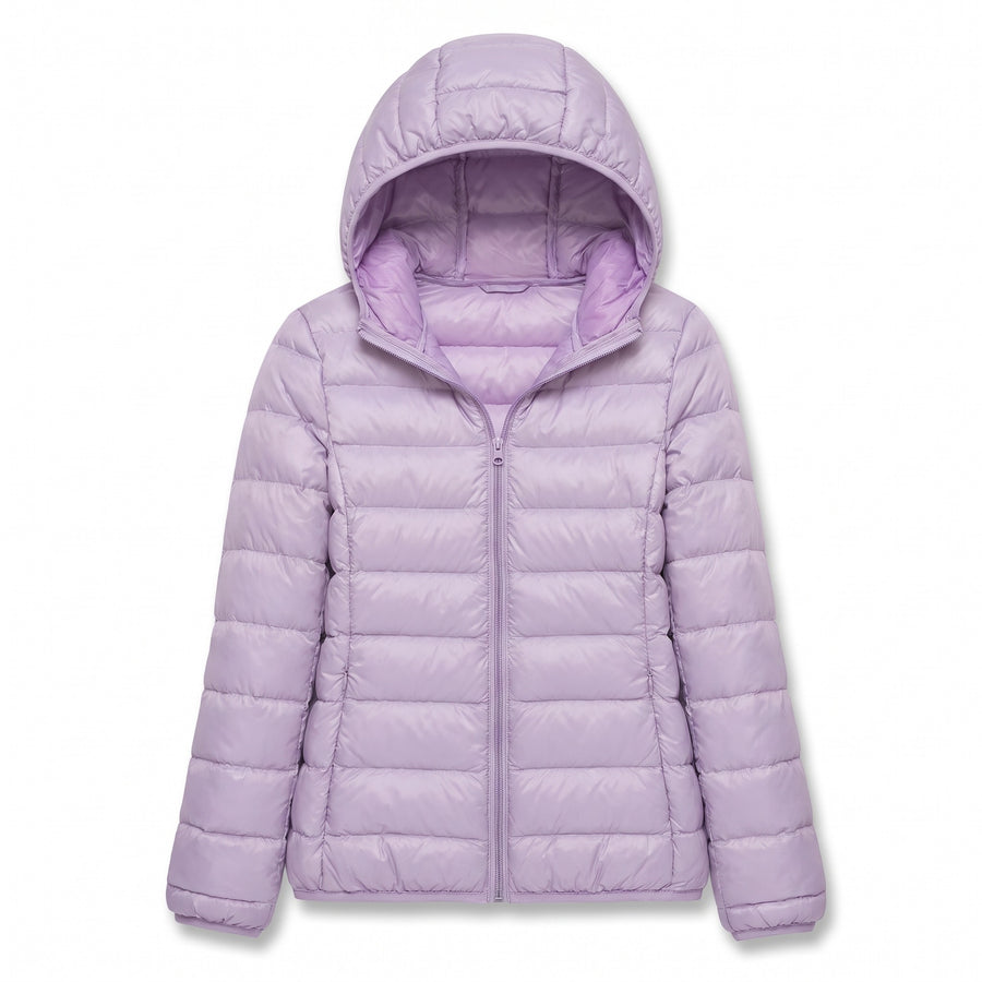 Women's Packable Down Jacket Lightweight Hooded Puffer Coat, product photo 13