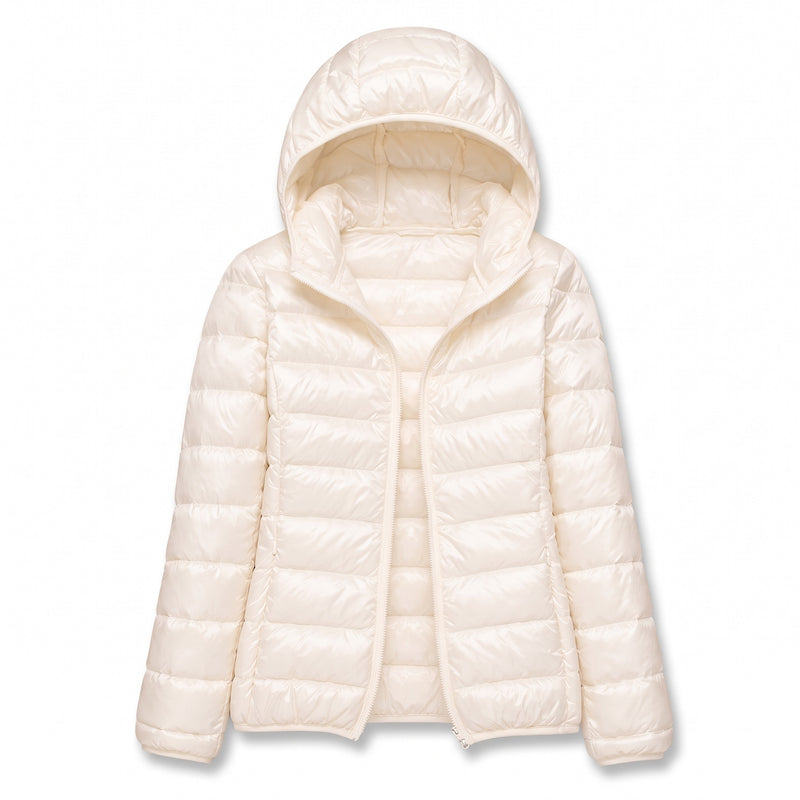 Women's Packable Down Jacket Lightweight Hooded Puffer Coat, product photo 15