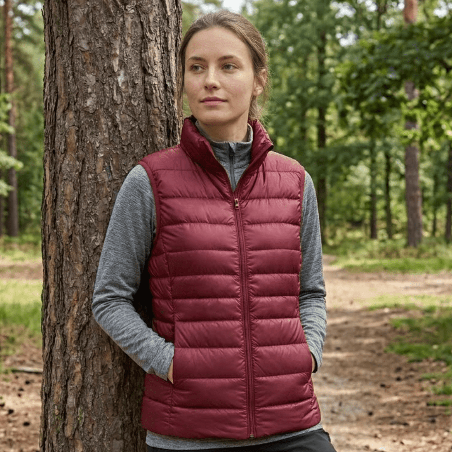Women's Packable Down Vest Lightweight Warm Outdoor Layer – product view 4 | Great Lakes Outdoor