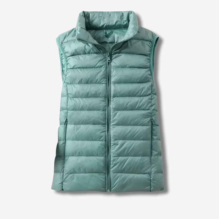 Women's Packable Down Vest Lightweight Warm Outdoor Layer – product view 10 | Great Lakes Outdoor