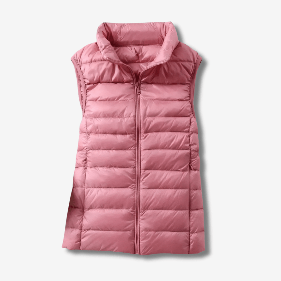 Women's Packable Down Vest Lightweight Warm Outdoor Layer – product view 11 | Great Lakes Outdoor