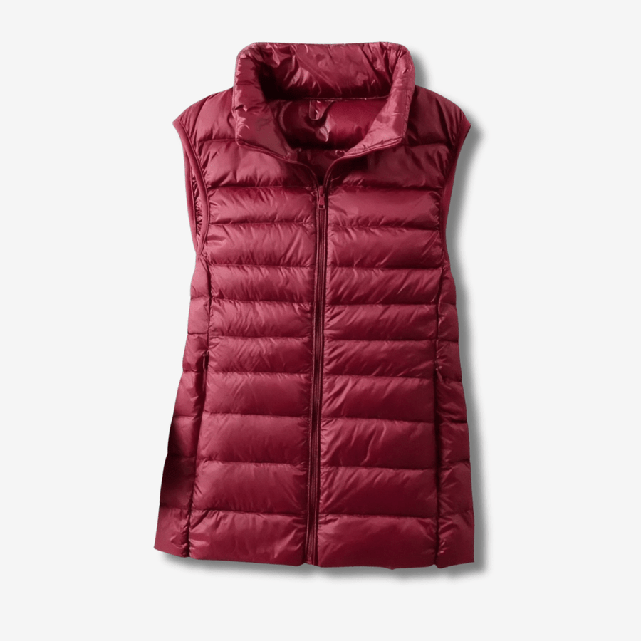 Women's Packable Down Vest Lightweight Warm Outdoor Layer – product view 14 | Great Lakes Outdoor