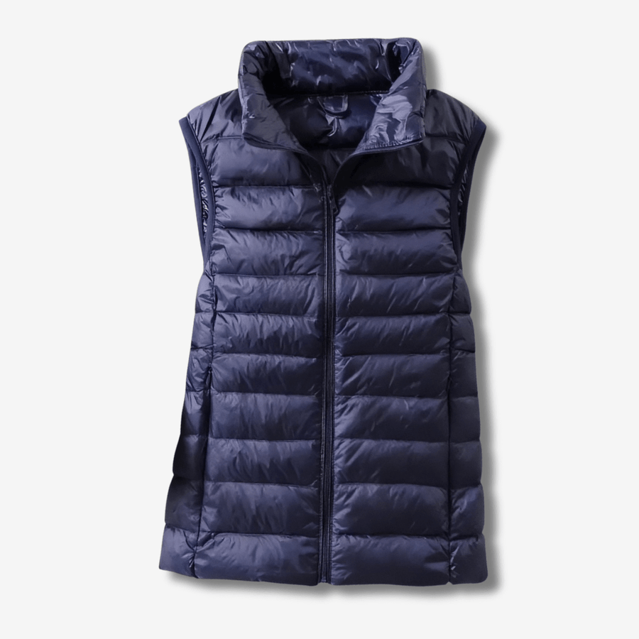 Women's Packable Down Vest Lightweight Warm Outdoor Layer – product view 15 | Great Lakes Outdoor