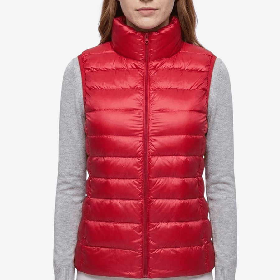 Women's Packable Down Vest Lightweight Warm Outdoor Layer – product view 17 | Great Lakes Outdoor